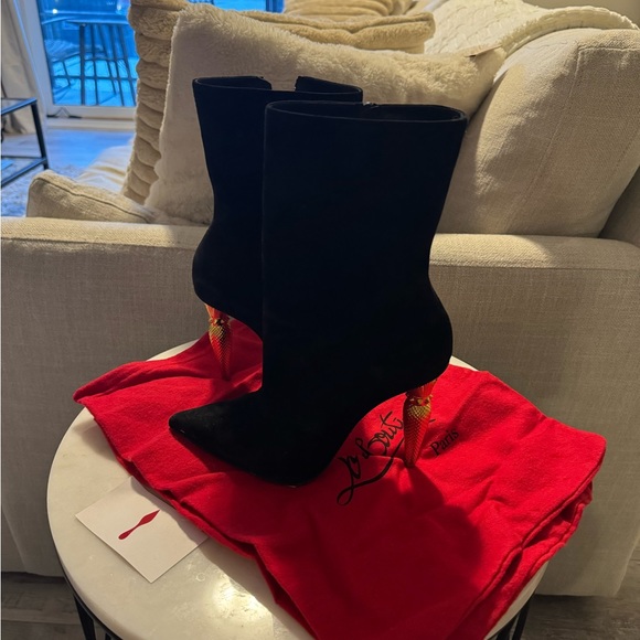 Authentic Christian louboutin heeled boots - Picture 1 of 8